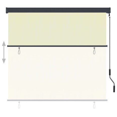 Rolgordijn voor buiten 160x250 cm crème 3