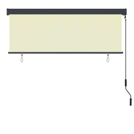Rolgordijn voor buiten 160x250 cm crème 4