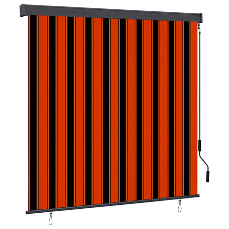 Rolgordijn voor buiten 160x250 cm oranje en bruin 1