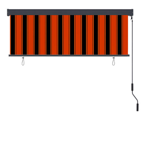 Rolgordijn voor buiten 160x250 cm oranje en bruin 4
