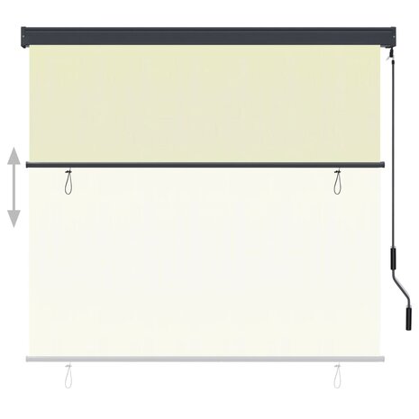 Rolgordijn voor buiten 170x250 cm crème 3