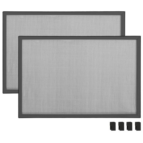 Raamhor uitschuifbaar (100-193)x75 cm antracietkleurig 5