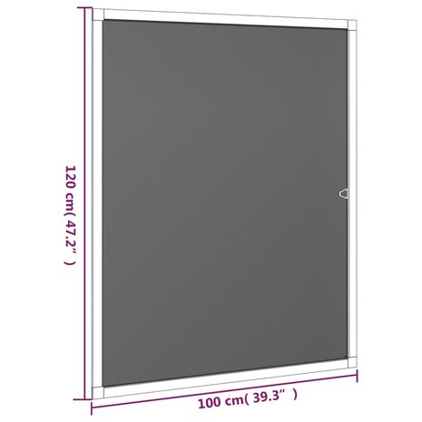 Raamhor 100x120 cm wit 8