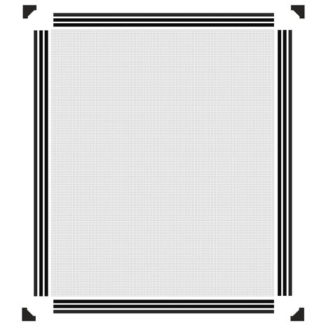 Insectenhor voor ramen magnetisch 100x120 cm antracietkleurig 6