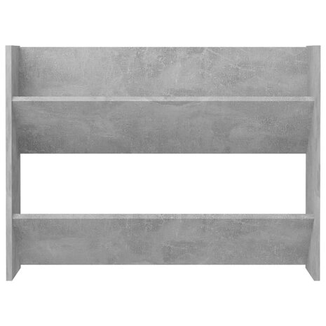 Wandschoenenkasten 2 st 80x18x60 cm spaanplaat betongrijs 6