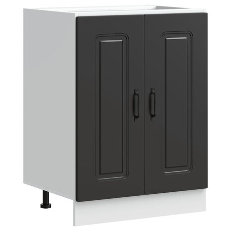 Spoelbakonderkast Kalmar 60x46x81,5 cm bewerkt hout zwart 2