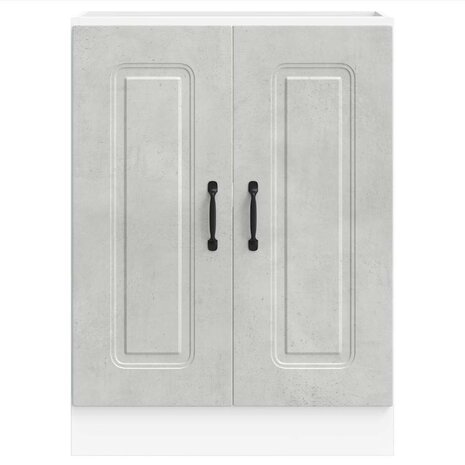 Spoelbakonderkast Kalmar 60x46x81,5 cm bewerkt hout betongrijs 4
