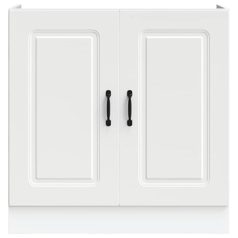 Spoelbakonderkast Kalmar 80x46x81,5 cm bewerkt hout wit 3