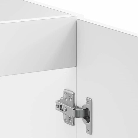 Spoelbakonderkast Kalmar 80x46x81,5cm bewerkt hout hoogglanswit 9