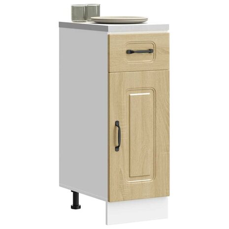 Keuken onderkast Kalmar bewerkt hout sonoma eikenkleurig 1