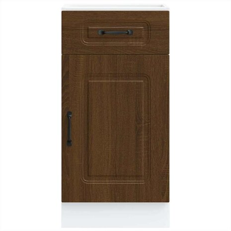 Keuken onderkast Kalmar bewerkt hout bruin eikenkleur 4