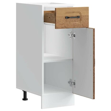 Keuken onderkast "Porto" bewerkt hout oud houtkleurig 5