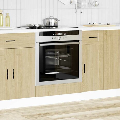 Ovenkast "Porto" bewerkt hout sonoma eikenkleurig 3