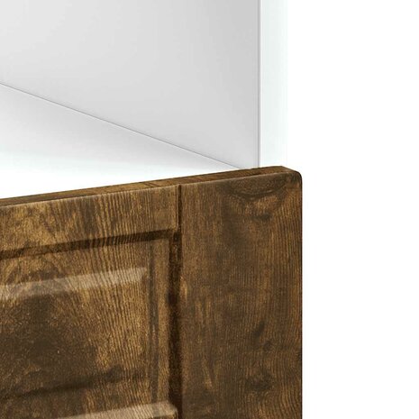 Ovenkast "Porto" bewerkt hout gerookt eikenkleurig 8