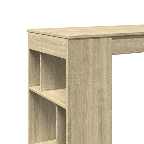 Bartafel met rekken 102x50x103,5 cm hout sonoma eikenkleur 7
