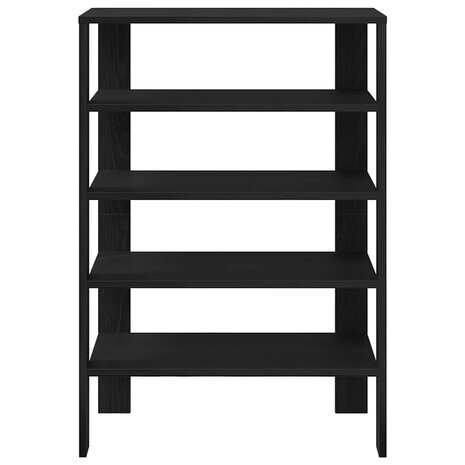 Schoenenrek 61x32x87,5 cm bewerkt hout zwart 4