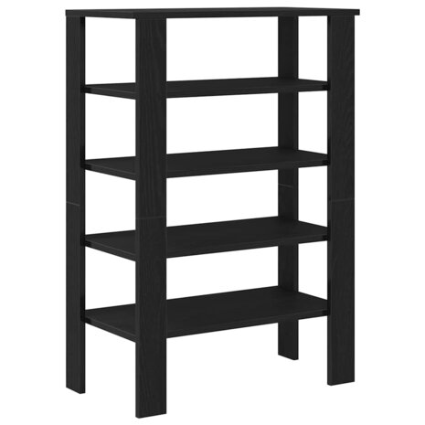 Schoenenrek 61x32x87,5 cm bewerkt hout zwart 6