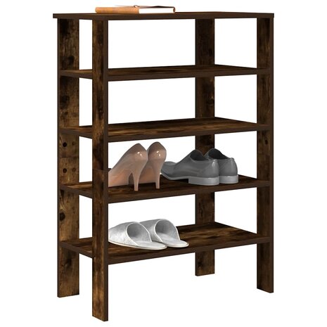 Schoenenrek 61x32x87,5 cm bewerkt hout gerookt eikenkleurig 1