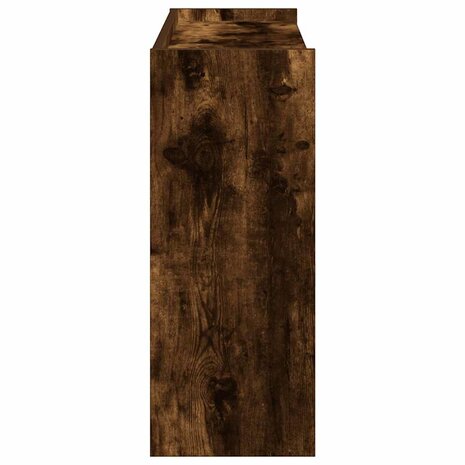 Schoenenrek 80x25x62 cm bewerkt hout gerookt eikenkleurig 5
