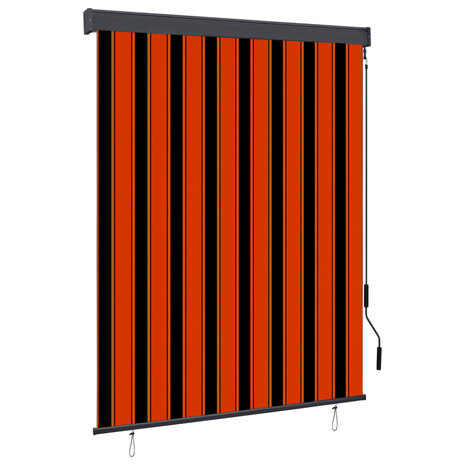 Rolgordijn voor buiten 140x250 cm oranje en bruin 1