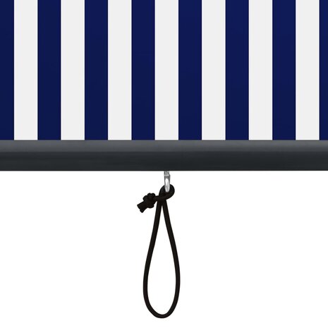 Rolgordijn voor buiten 160x250 cm blauw en wit 7