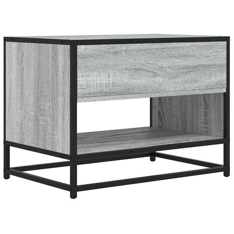 Tv-meubel 61x40x46 cm bewerkt hout metaal grijs sonoma eiken 6