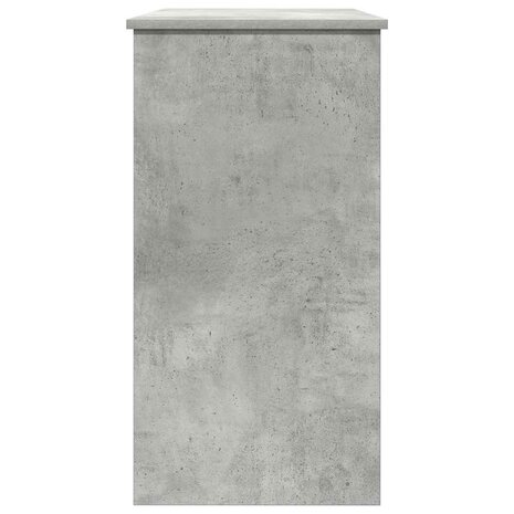 Bureau 80x40x75 cm bewerkt hout betongrijs 6