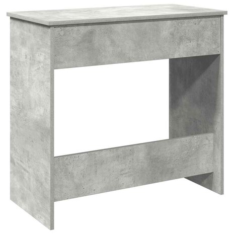 Bureau 80x40x75 cm bewerkt hout betongrijs 7