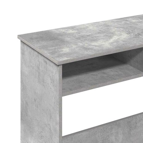 Bureau 80x40x75 cm bewerkt hout betongrijs 9