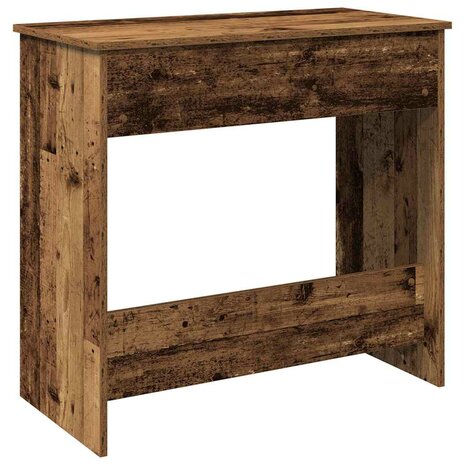 Bureau 80x40x75 cm bewerkt hout oud houtkleurig 7