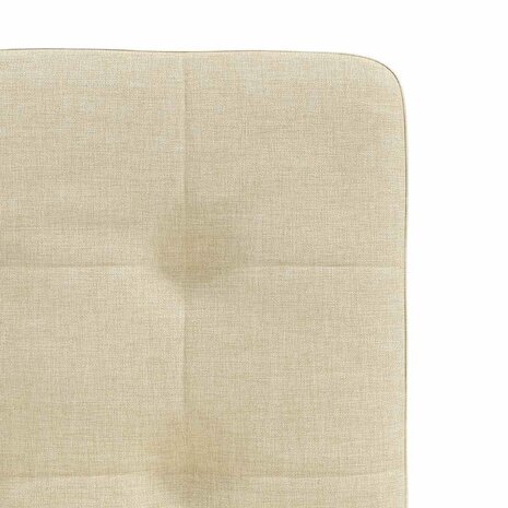 Eetkamerstoelen 2 st stof crèmekleurig 7