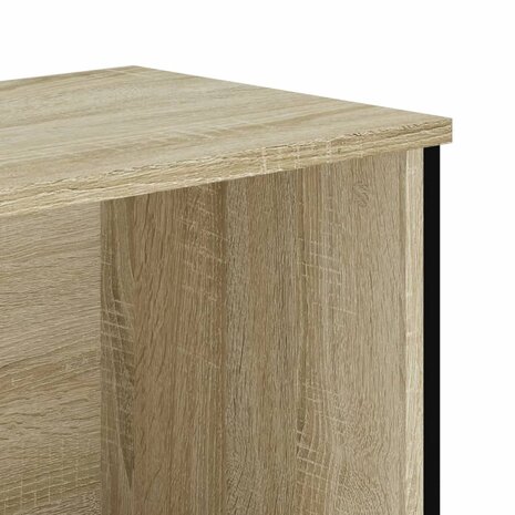 Boekenkast 80x31x74,5 cm bewerkt hout sonoma eikenkleurig 7
