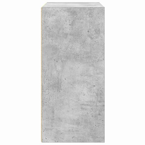 Boekenkast 31x24x52 cm bewerkt hout betongrijs 6