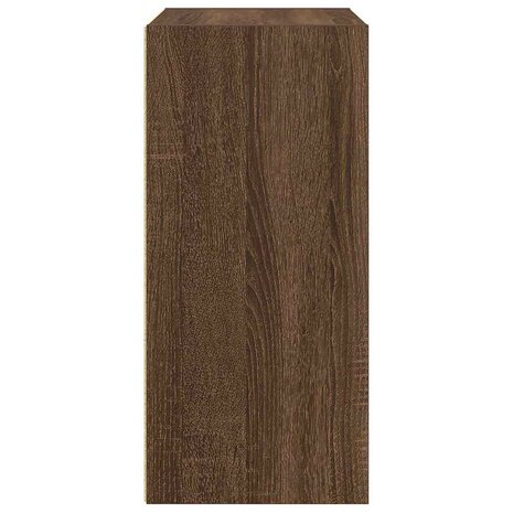 Boekenkast 31x24x52 cm bewerkt hout bruin eikenkleurig 6