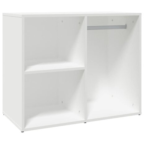 Kledingkast 80x40x65 cm bewerkt hout wit 2