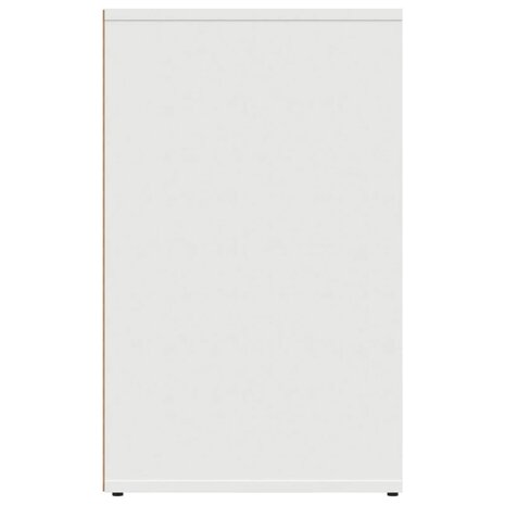 Kledingkast 80x40x65 cm bewerkt hout wit 4