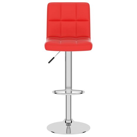 Barkruk kunstleer rood 3