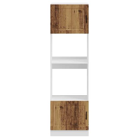 Ovenkasten 2 st Porto bewerkt hout oud houtkleurig 4