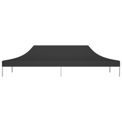 Partytentdak 270 g/m² 6x3 m zwart 3
