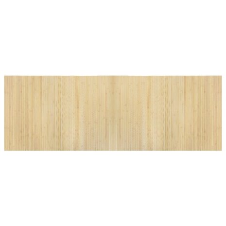 Vloerkleed rechthoekig 70x200 cm bamboe lichtnaturel 2