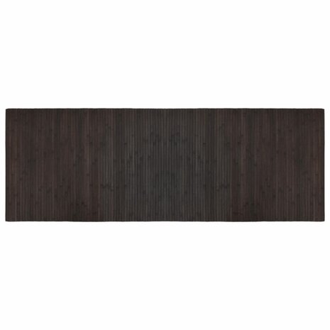 Vloerkleed rechthoekig 70x200 cm bamboe donkerbruin 2