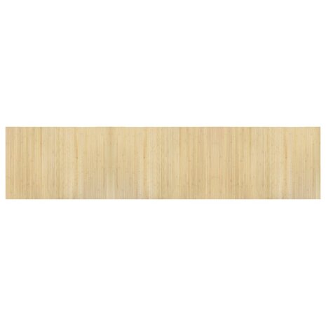 Vloerkleed rechthoekig 70x300 cm bamboe lichtnaturel 2