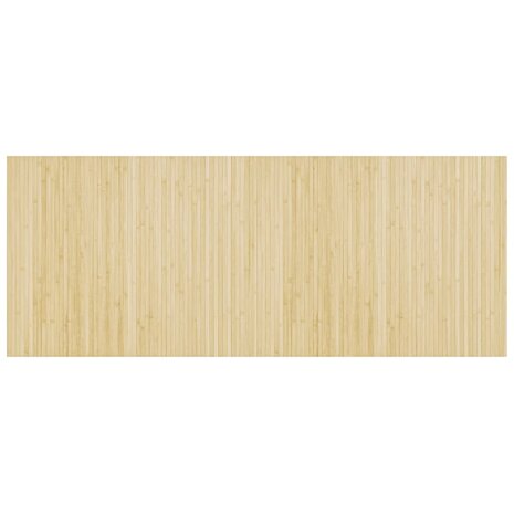 Vloerkleed rechthoekig 80x200 cm bamboe lichtnaturel 2