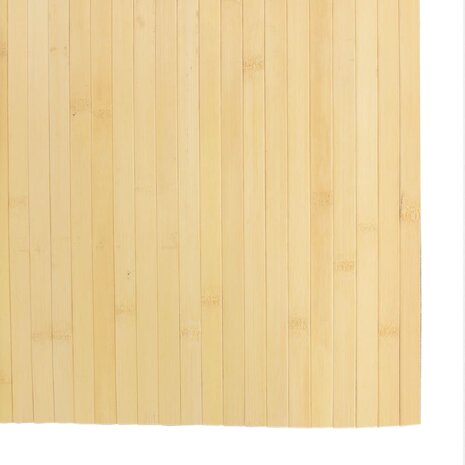 Vloerkleed rechthoekig 80x300 cm bamboe lichtnaturel 6