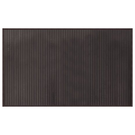 Vloerkleed rechthoekig 60x100 cm bamboe donkerbruin 2