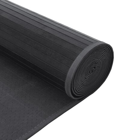 Vloerkleed rechthoekig 60x200 cm bamboe grijs 5