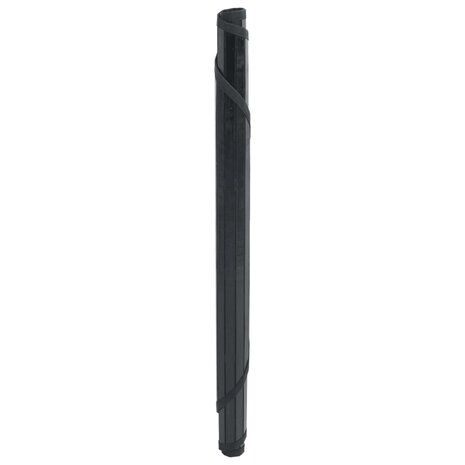 Vloerkleed rond 60 cm bamboe zwart 3