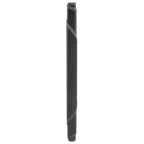 Vloerkleed rond 60 cm bamboe grijs 3