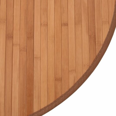 Vloerkleed rond 80 cm bamboe naturel 6