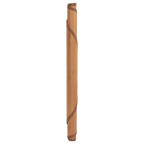 Vloerkleed rond 100 cm bamboe naturel 3